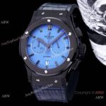 Replacement Clone Hublot Classic Fusion Chronograph Azzurro-blue Dial watch for Sale